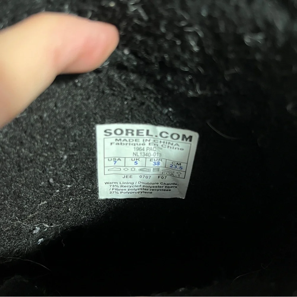 Sorel Womens 1964 Pac Waterproof Winter Boots Houndstooth Size 7 - Picture 7 of 9